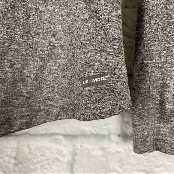 Danskin dri more Longsleeve v-neck top grey women size small - Picture 6 of 7